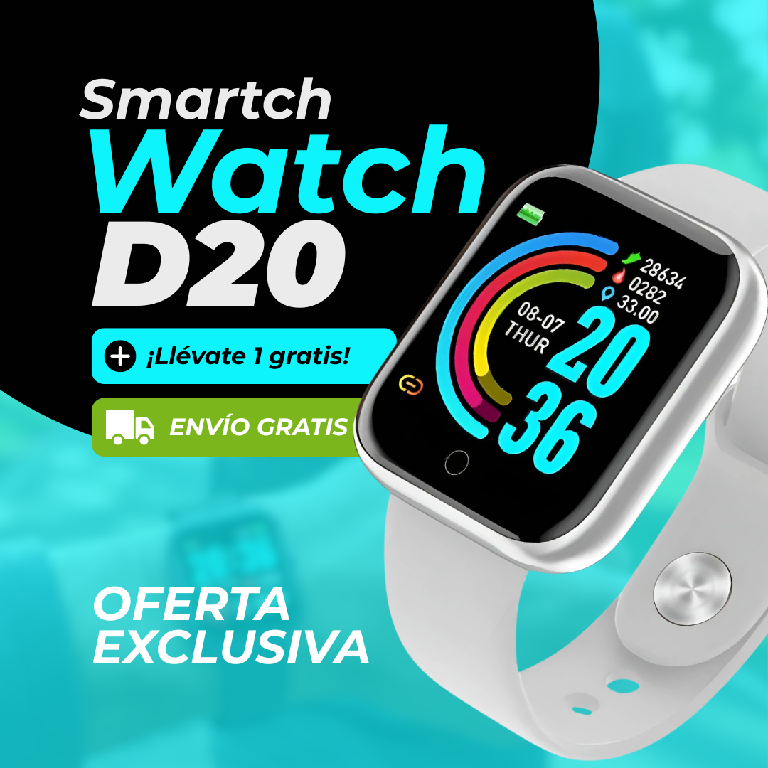 SmartchWatch D20 - Compra 1 Llevate 2 GRATIS 🎁